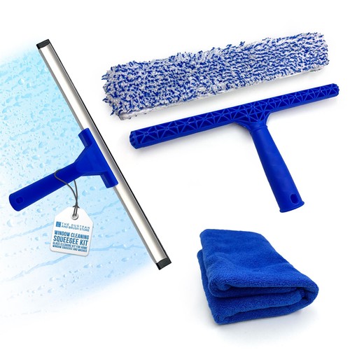 Window squeegee kit - kit, microfibre
